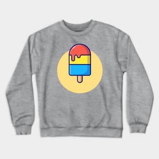 Popsicle Cartoon Vector Icon Illustration Crewneck Sweatshirt